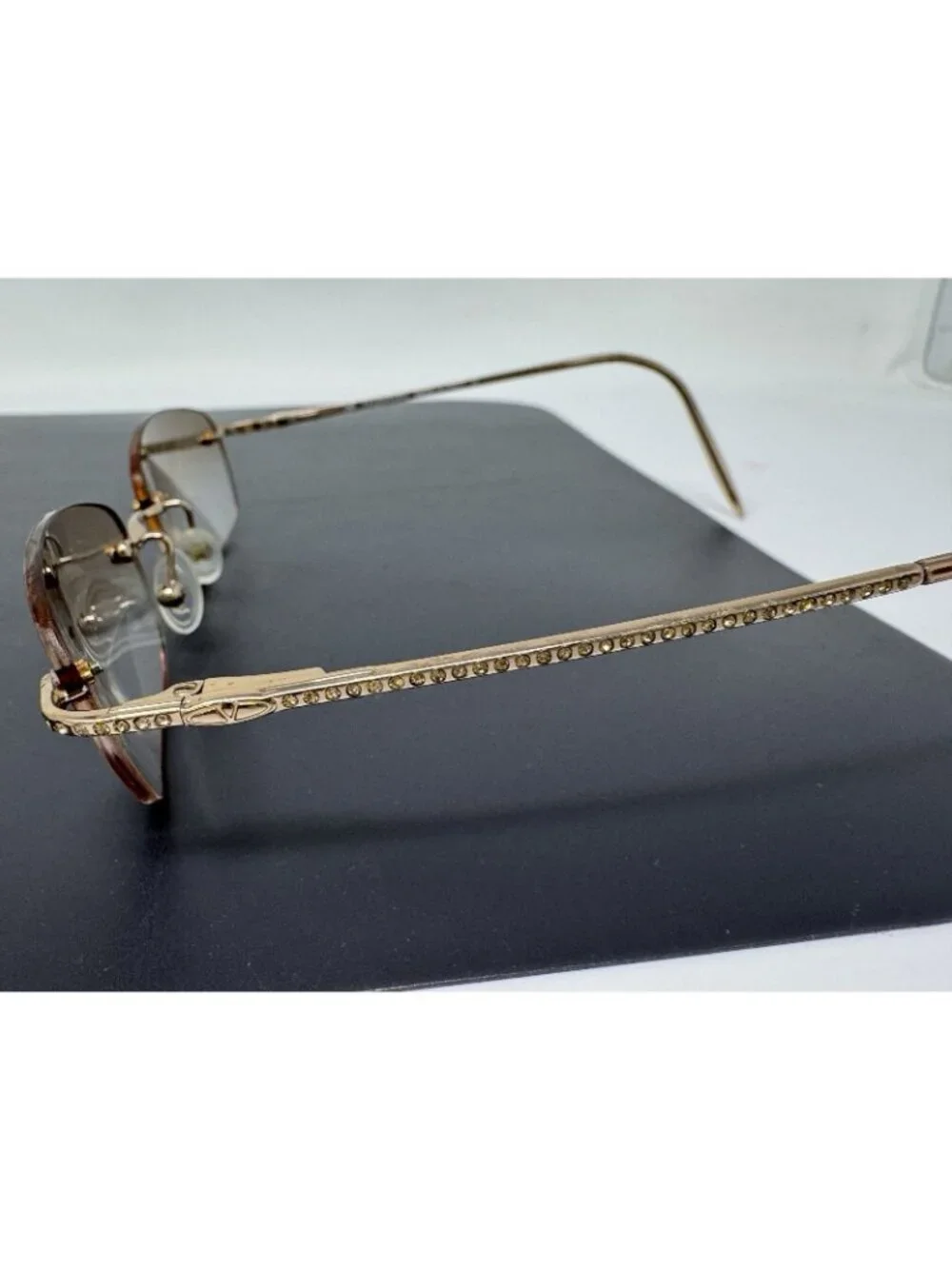 Valentino Eyeglasses, Frames Only, V5288 02S Gold 50 - 17-135, Rimless, Italy